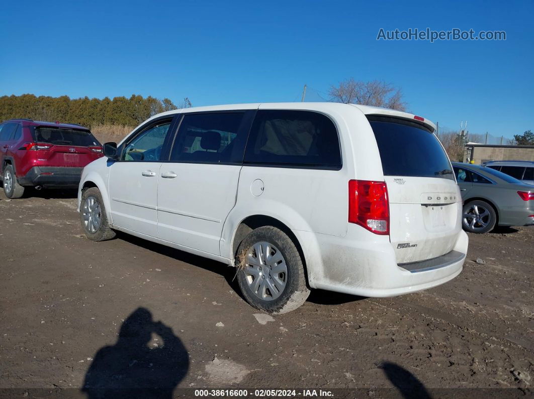 2017 Dodge Grand Caravan Se White vin: 2C4RDGBGXHR867230