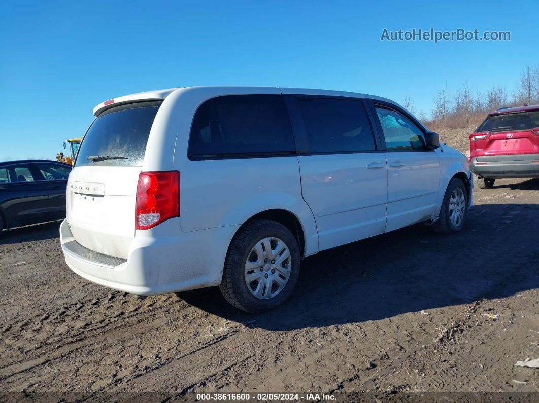 2017 Dodge Grand Caravan Se White vin: 2C4RDGBGXHR867230