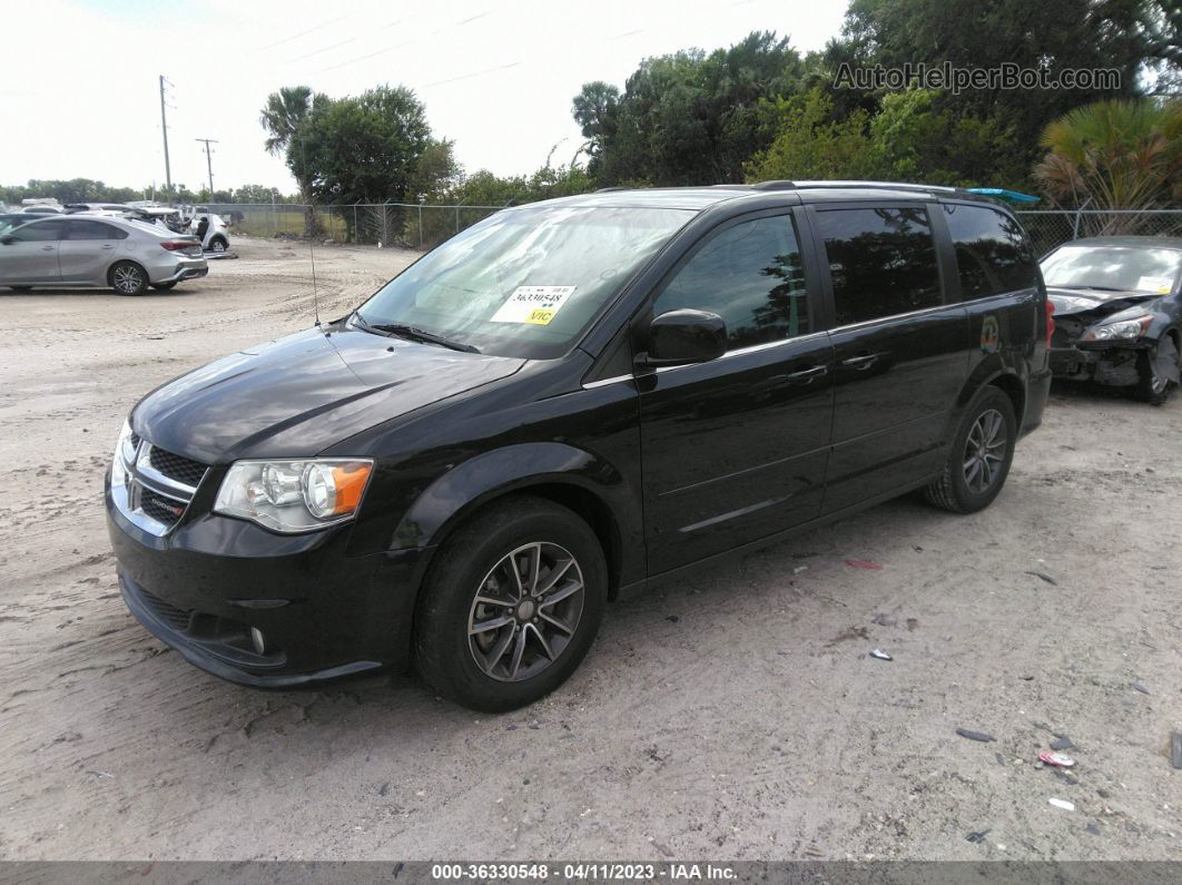 2017 Dodge Grand Caravan Sxt Черный vin: 2C4RDGCG1HR589946