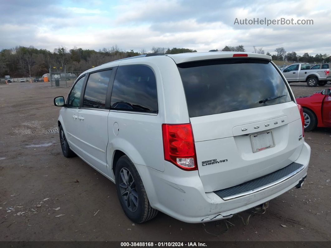 2017 Dodge Grand Caravan Sxt White vin: 2C4RDGCG1HR685768