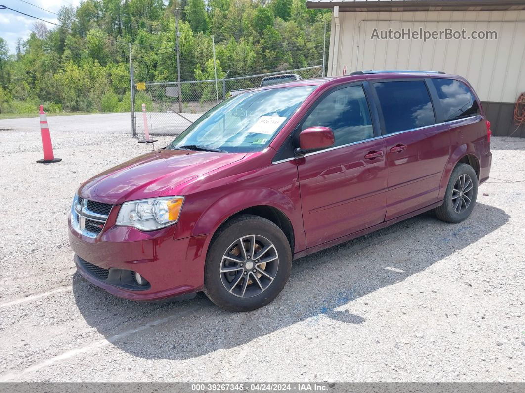 2017 Dodge Grand Caravan Sxt Red vin: 2C4RDGCG1HR807609