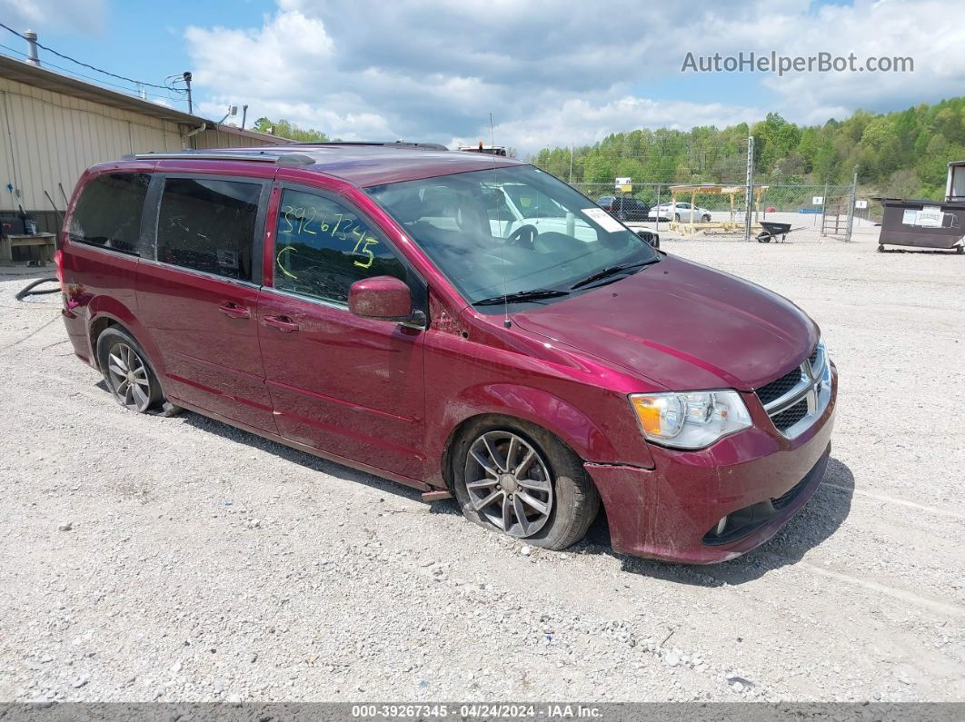 2017 Dodge Grand Caravan Sxt Red vin: 2C4RDGCG1HR807609