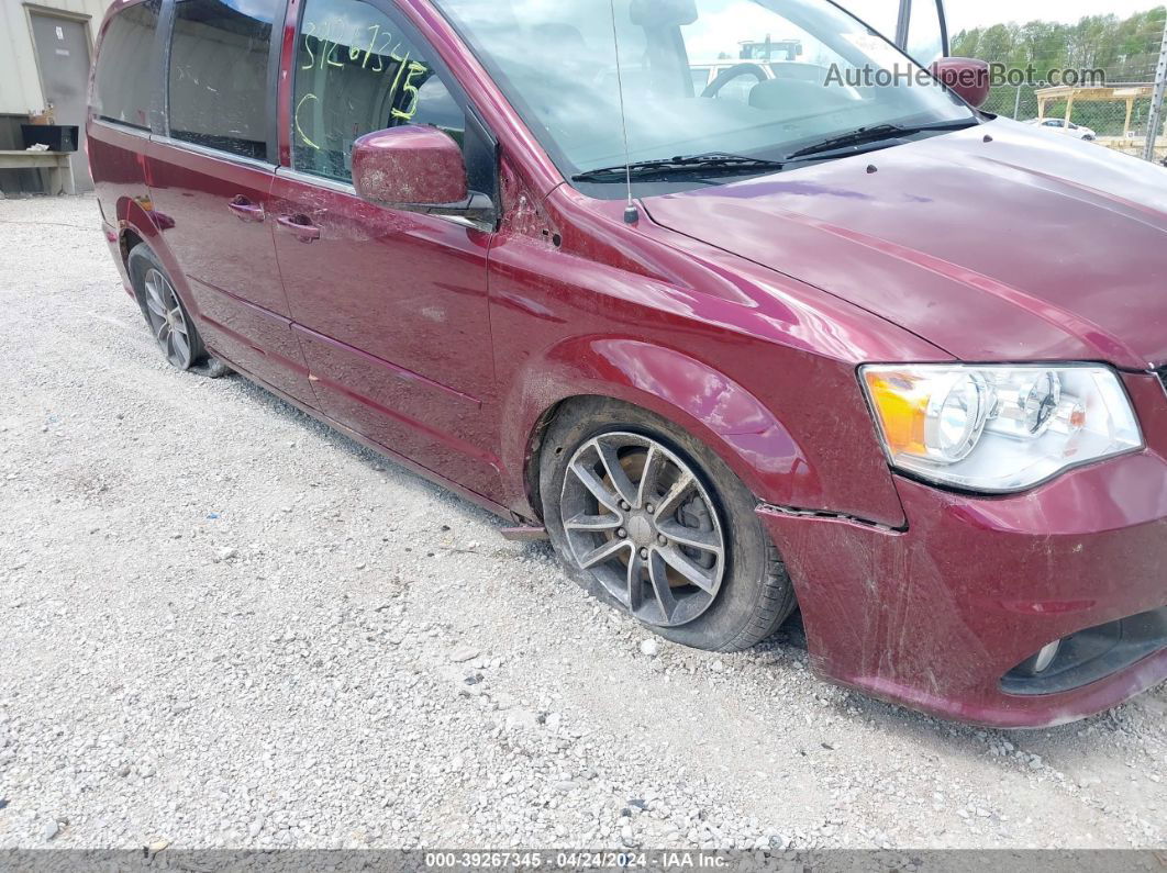 2017 Dodge Grand Caravan Sxt Red vin: 2C4RDGCG1HR807609