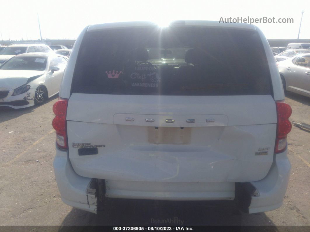 2017 Dodge Grand Caravan Sxt White vin: 2C4RDGCG2HR589454