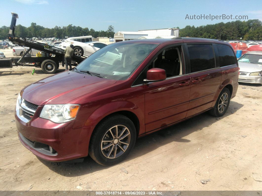 2017 Dodge Grand Caravan Sxt Maroon vin: 2C4RDGCG2HR790691