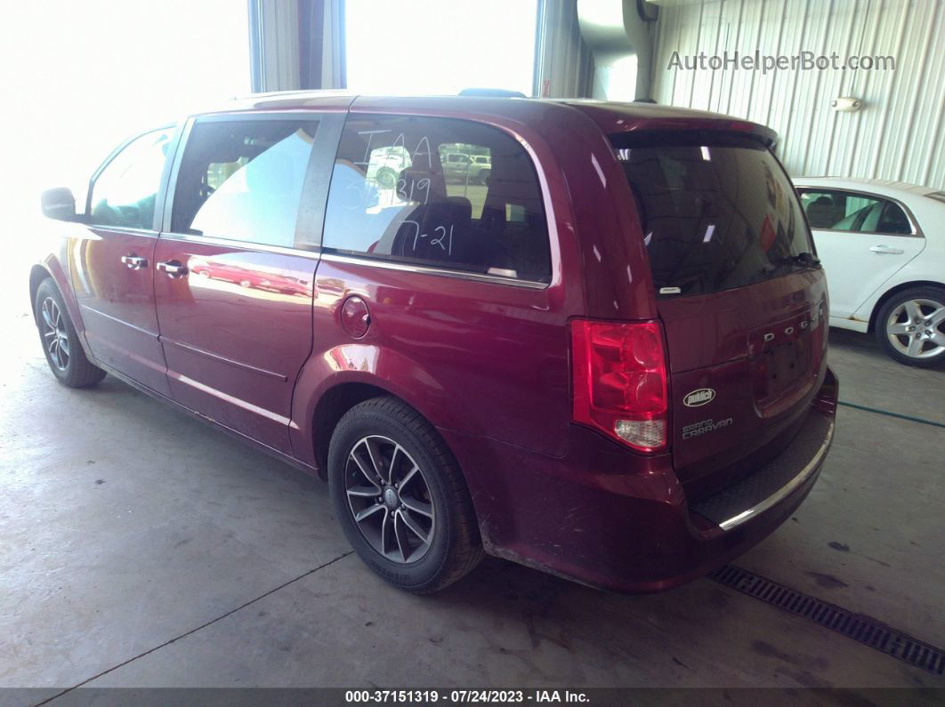 2017 Dodge Grand Caravan Sxt Maroon vin: 2C4RDGCG2HR800278