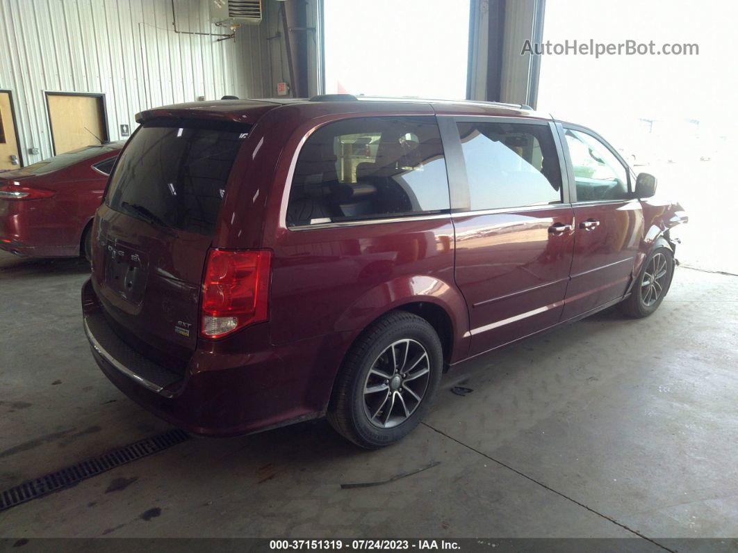 2017 Dodge Grand Caravan Sxt Maroon vin: 2C4RDGCG2HR800278