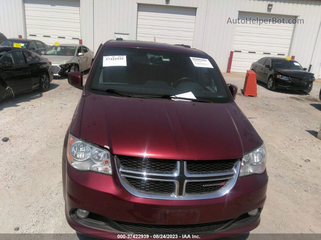 2017 Dodge Grand Caravan Sxt Burgundy vin: 2C4RDGCG2HR861131