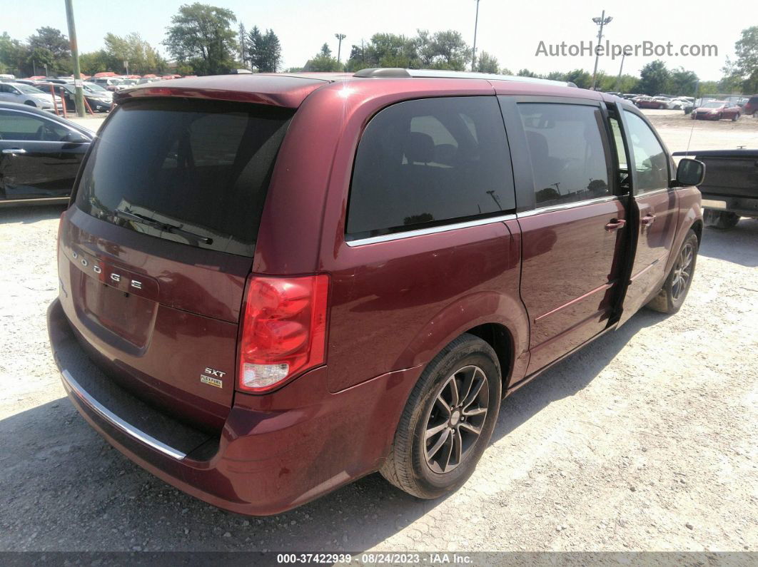 2017 Dodge Grand Caravan Sxt Burgundy vin: 2C4RDGCG2HR861131