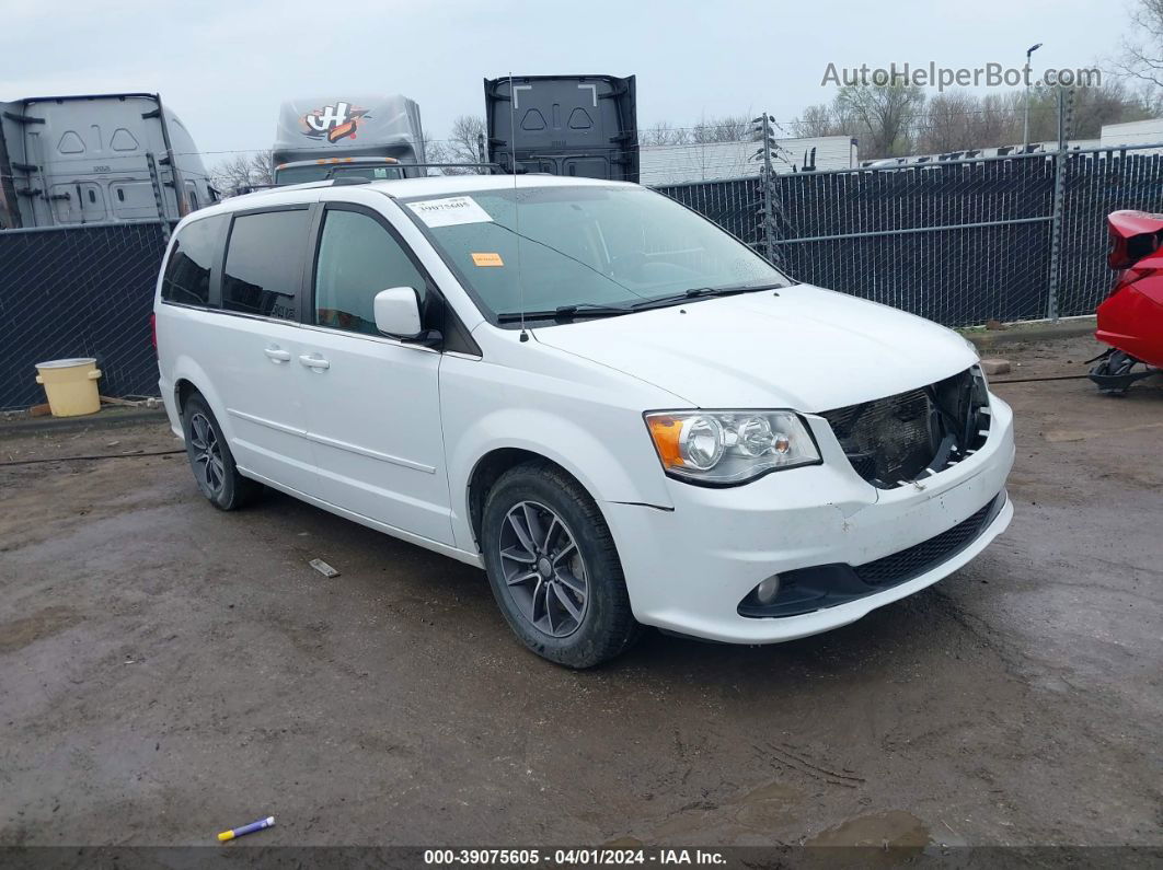 2017 Dodge Grand Caravan Sxt White vin: 2C4RDGCG3HR557628