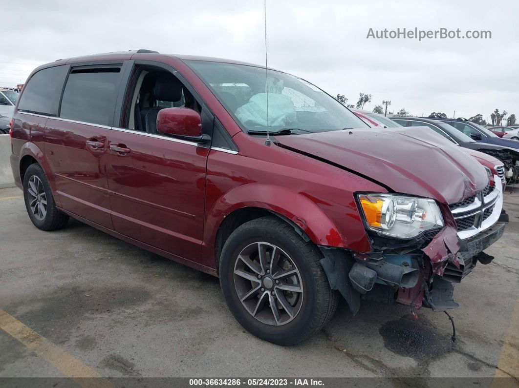 2017 Dodge Grand Caravan Sxt Burgundy vin: 2C4RDGCG3HR677574