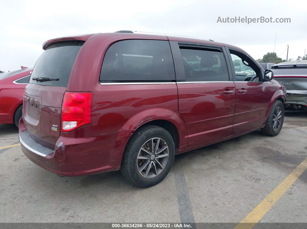 2017 Dodge Grand Caravan Sxt Burgundy vin: 2C4RDGCG3HR677574