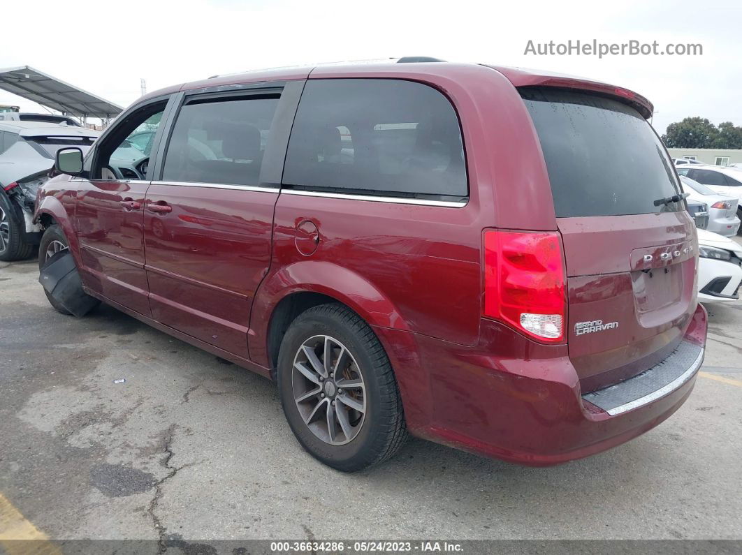 2017 Dodge Grand Caravan Sxt Burgundy vin: 2C4RDGCG3HR677574