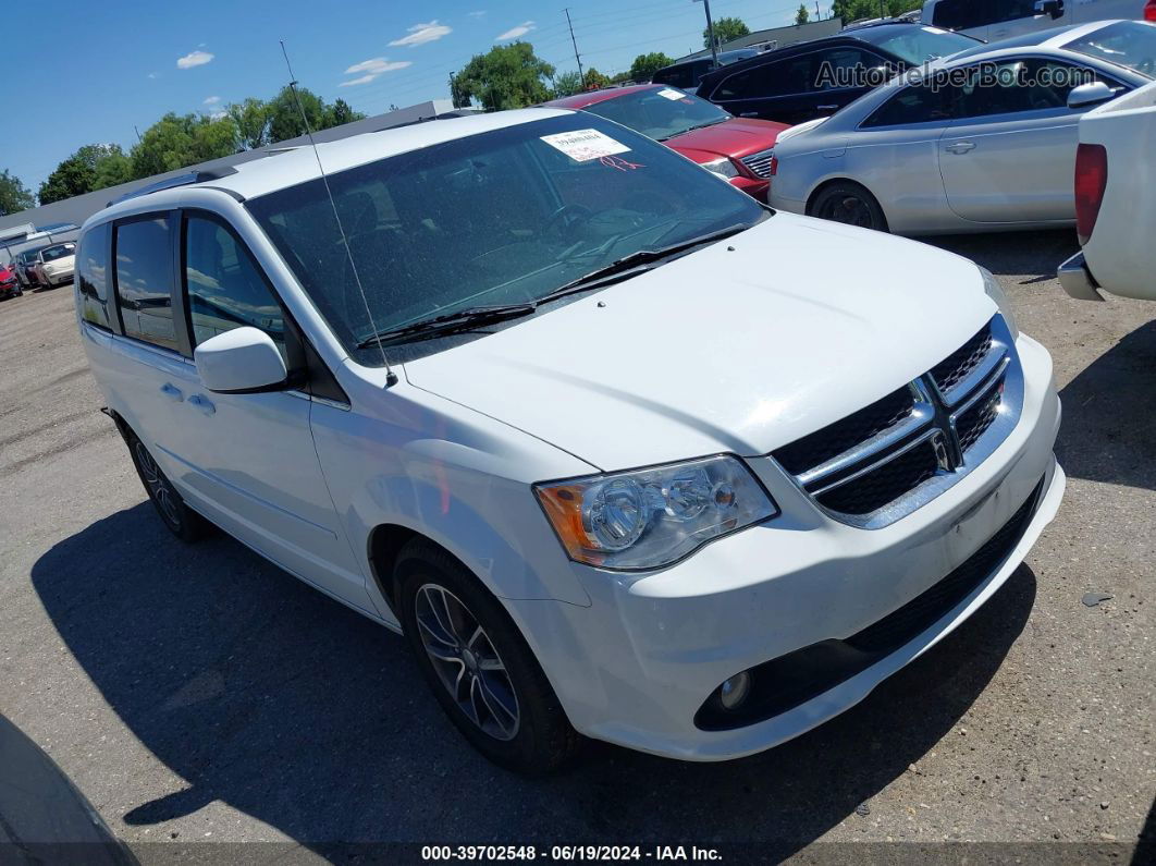 2017 Dodge Grand Caravan Sxt White vin: 2C4RDGCG4HR717368