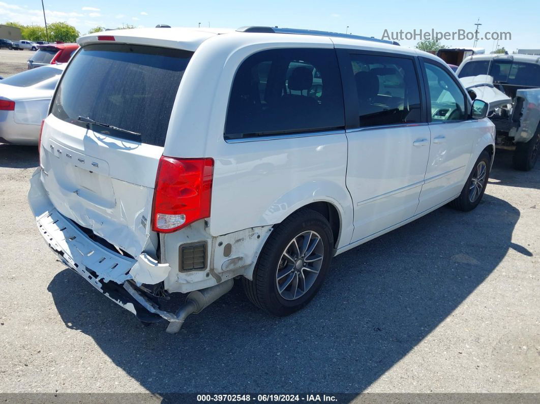 2017 Dodge Grand Caravan Sxt White vin: 2C4RDGCG4HR717368