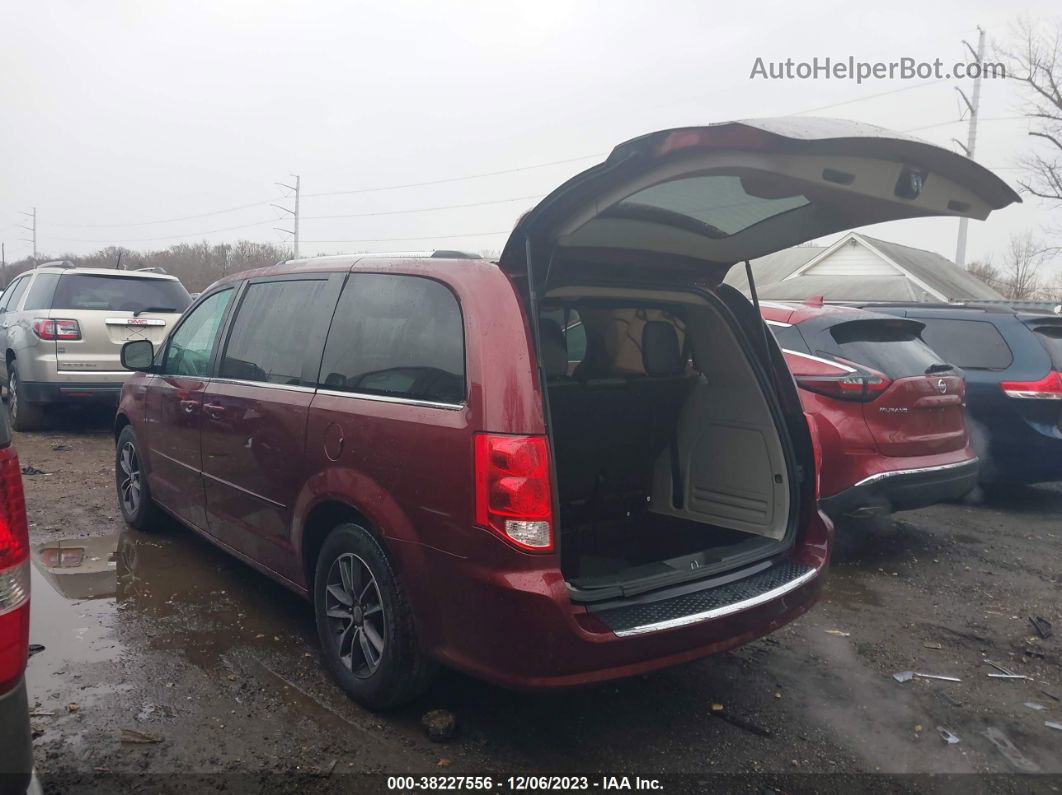 2017 Dodge Grand Caravan Sxt Red vin: 2C4RDGCG4HR843066