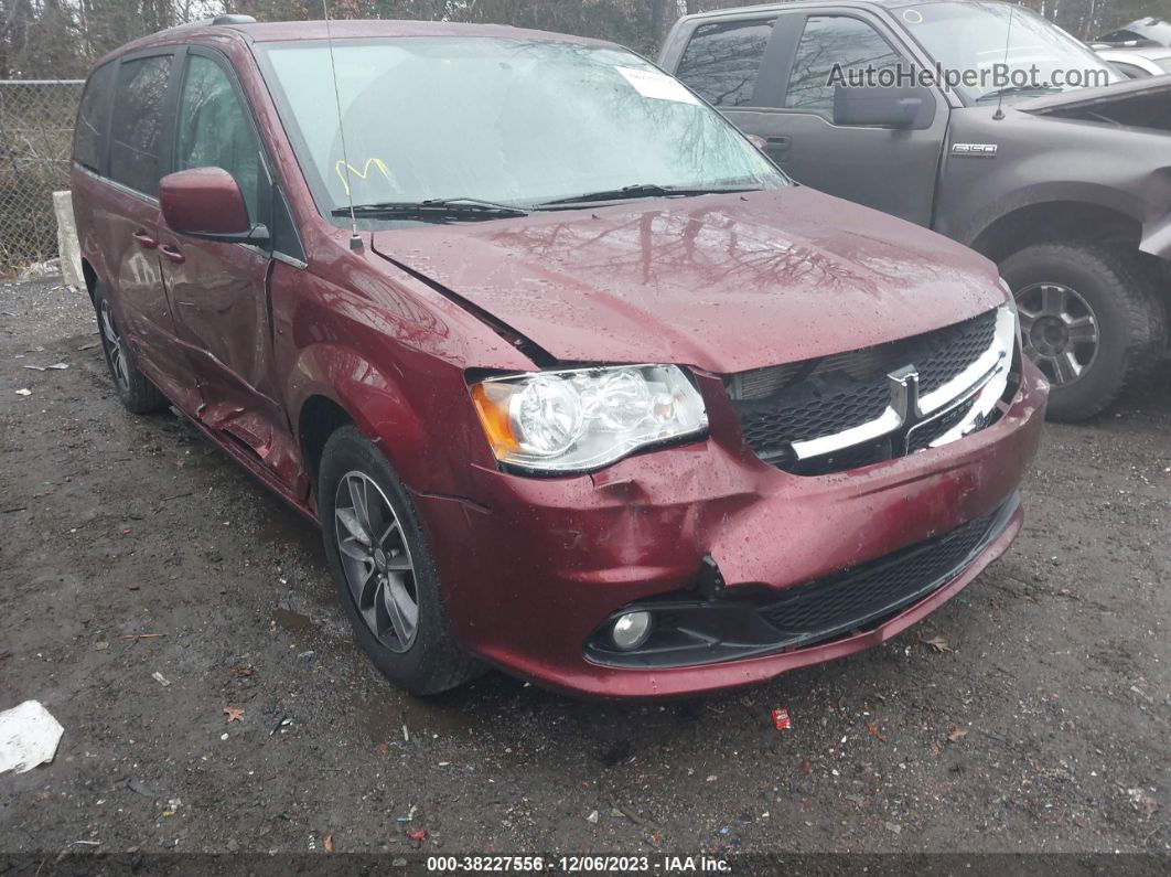 2017 Dodge Grand Caravan Sxt Red vin: 2C4RDGCG4HR843066