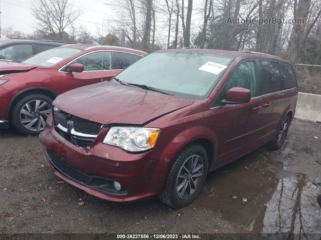 2017 Dodge Grand Caravan Sxt Red vin: 2C4RDGCG4HR843066