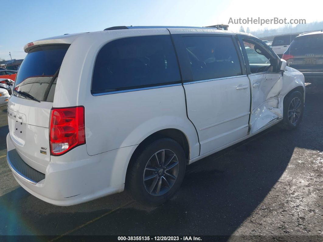 2017 Dodge Grand Caravan Sxt White vin: 2C4RDGCG4HR847683