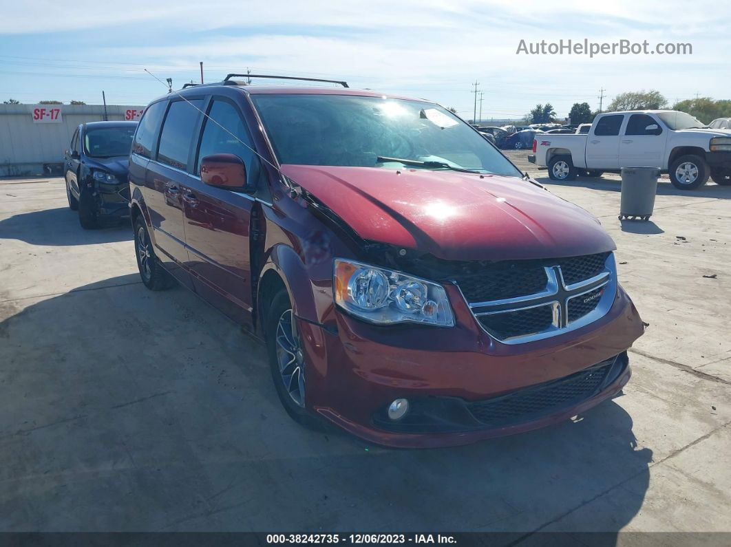 2017 Dodge Grand Caravan Sxt Maroon vin: 2C4RDGCG4HR867366