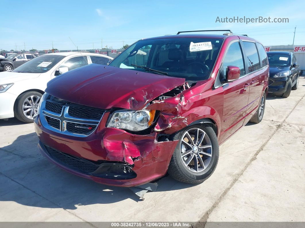 2017 Dodge Grand Caravan Sxt Темно-бордовый vin: 2C4RDGCG4HR867366