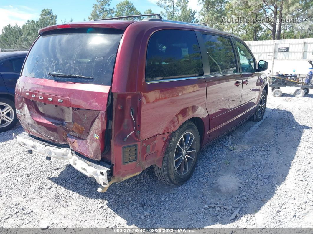 2017 Dodge Grand Caravan Sxt Burgundy vin: 2C4RDGCG5HR697602