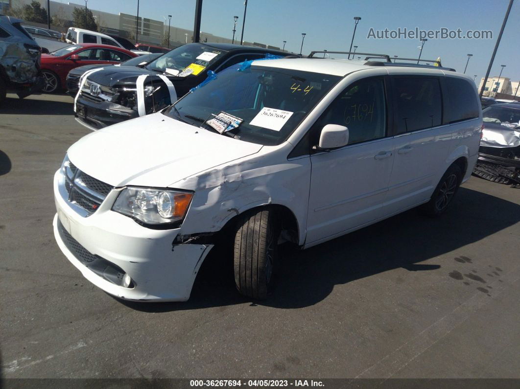 2017 Dodge Grand Caravan Sxt White vin: 2C4RDGCG5HR755658