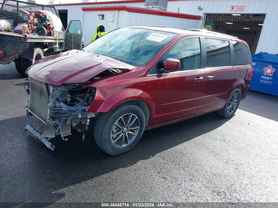 2017 Dodge Grand Caravan Sxt Red vin: 2C4RDGCG5HR786490