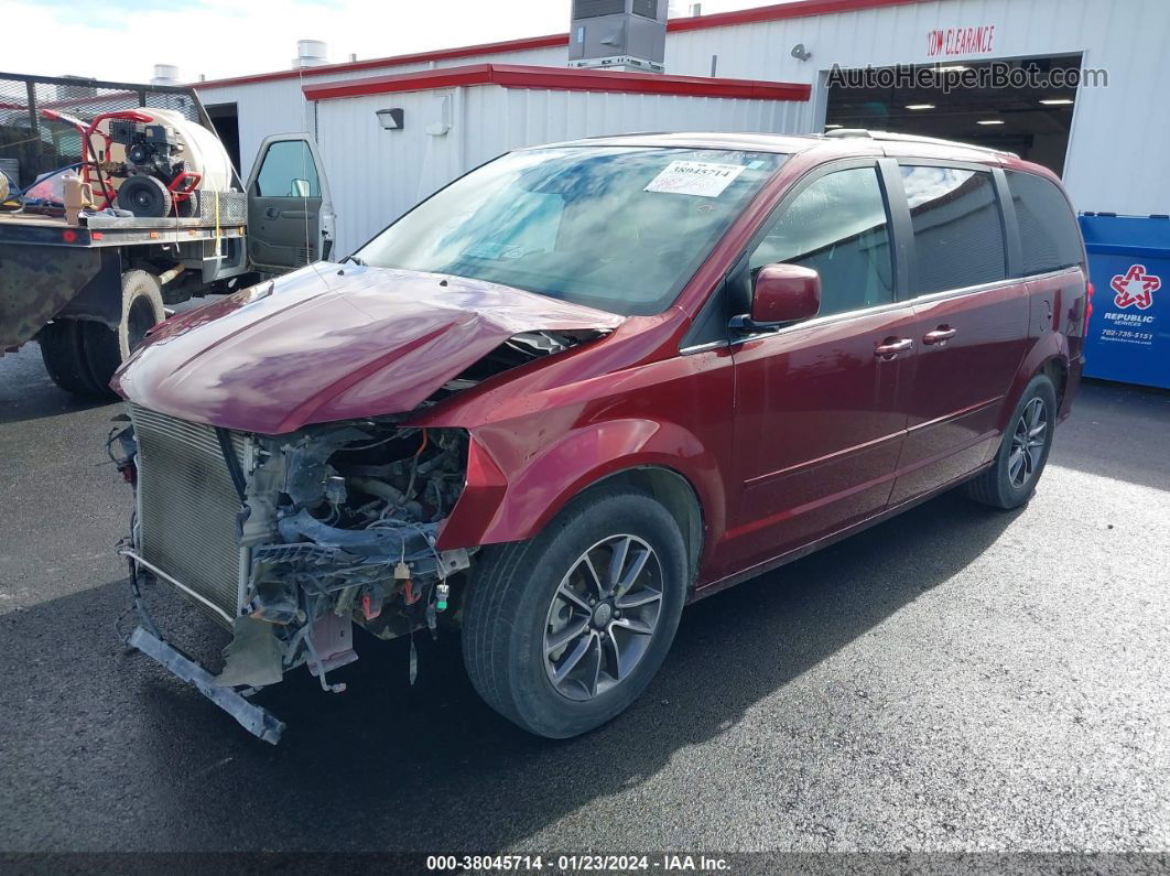 2017 Dodge Grand Caravan Sxt Red vin: 2C4RDGCG5HR786490