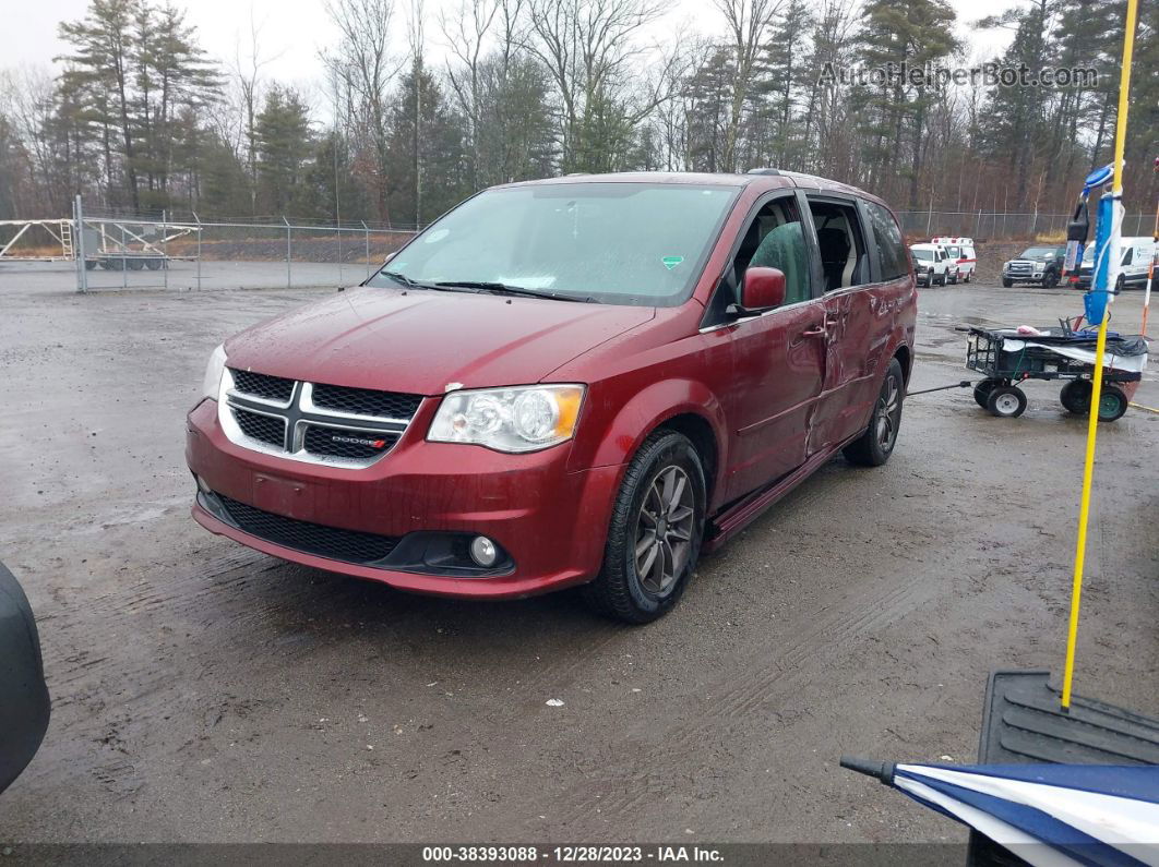 2017 Dodge Grand Caravan Sxt Red vin: 2C4RDGCG6HR813731