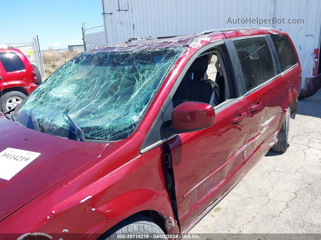 2017 Dodge Grand Caravan Sxt Burgundy vin: 2C4RDGCG7HR715257