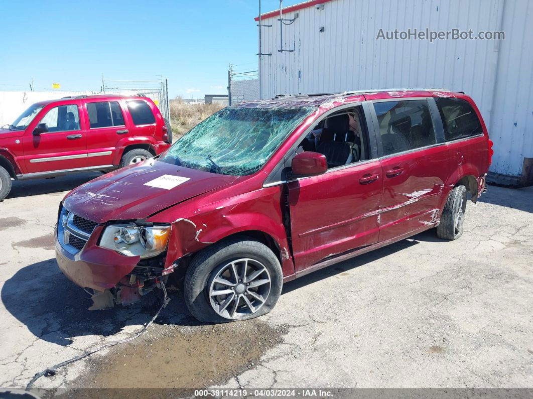 2017 Dodge Grand Caravan Sxt Burgundy vin: 2C4RDGCG7HR715257