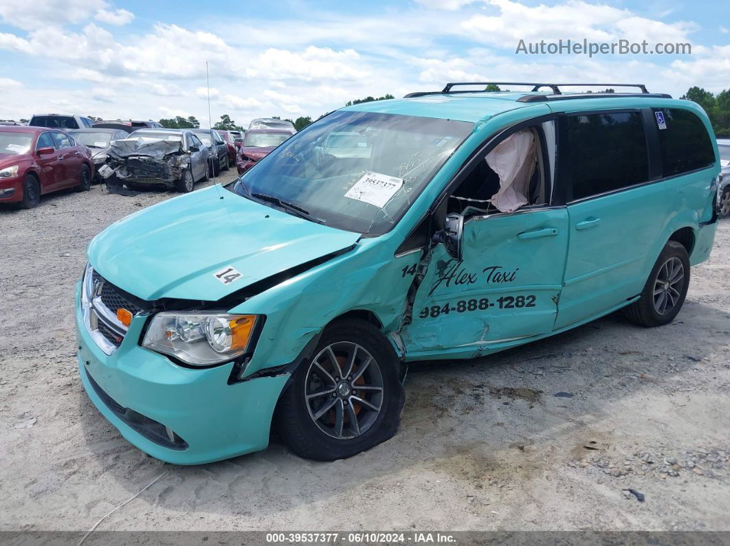 2017 Dodge Grand Caravan Sxt Green vin: 2C4RDGCG7HR717266