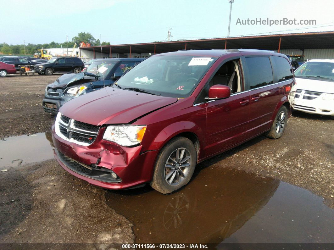 2017 Dodge Grand Caravan Sxt Red vin: 2C4RDGCG7HR859505