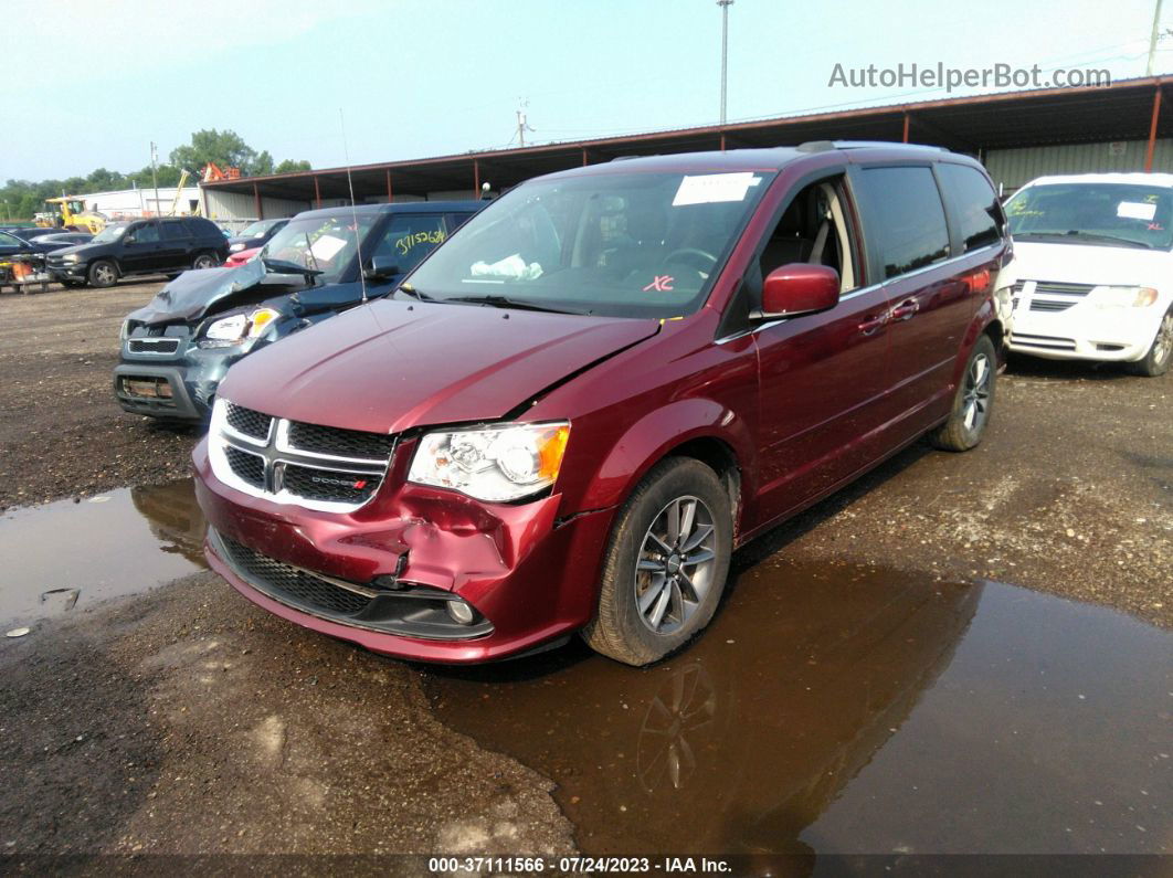 2017 Dodge Grand Caravan Sxt Red vin: 2C4RDGCG7HR859505