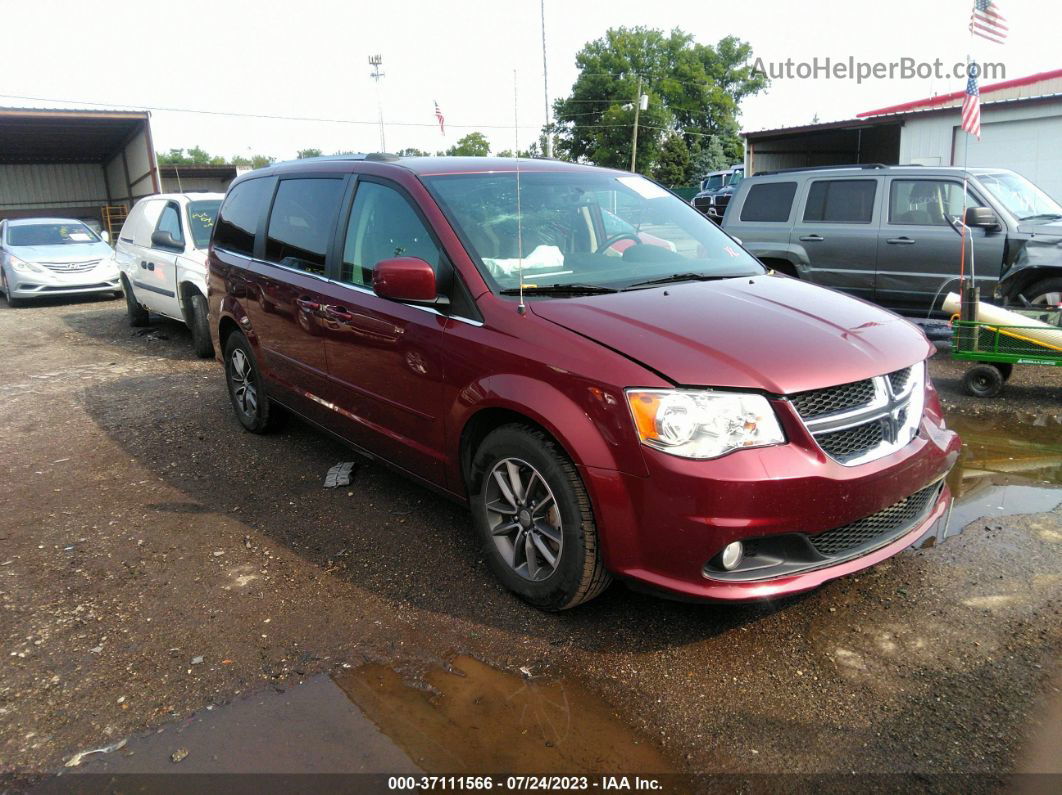 2017 Dodge Grand Caravan Sxt Red vin: 2C4RDGCG7HR859505