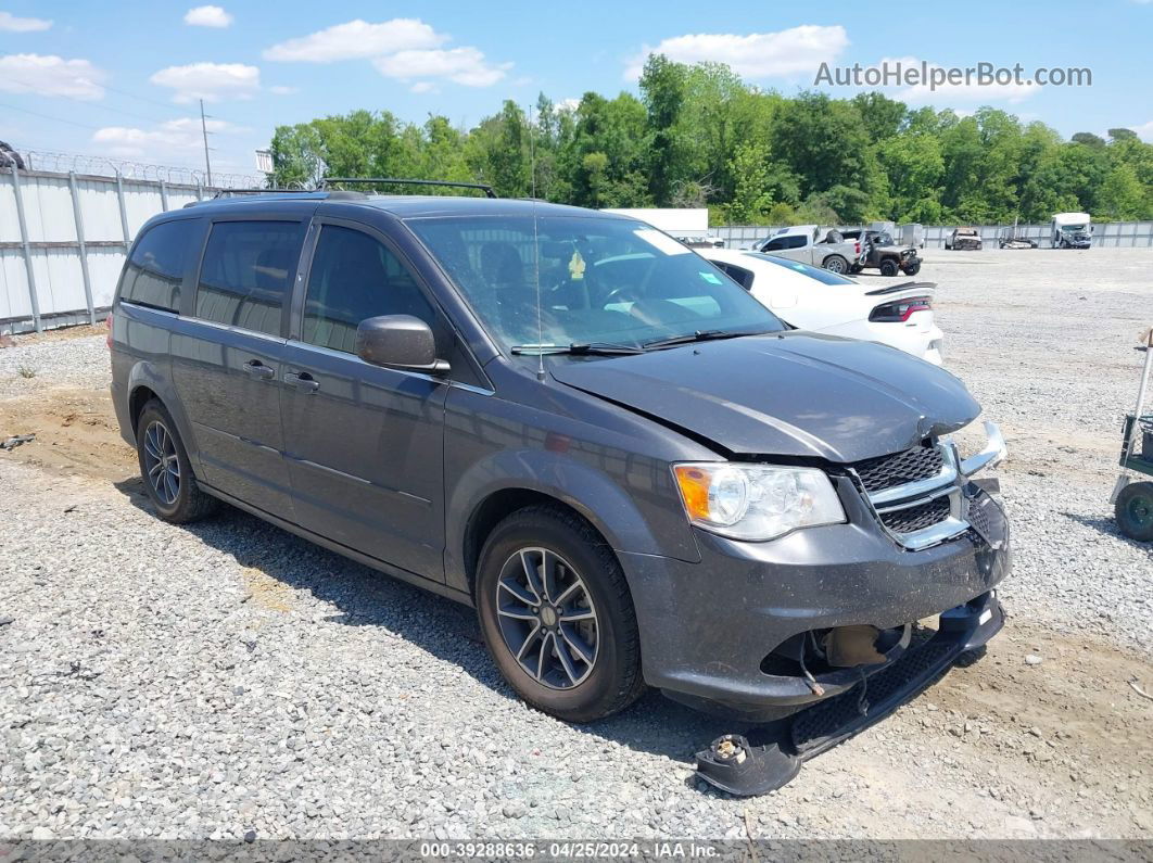 2017 Dodge Grand Caravan Sxt Gray vin: 2C4RDGCG8HR589247