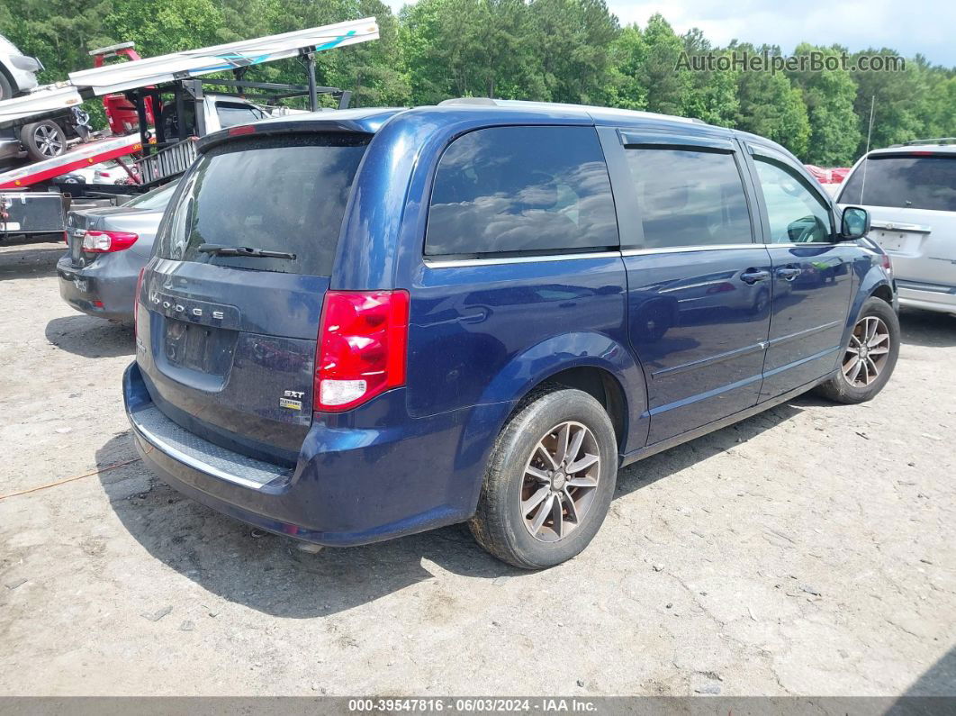 2017 Dodge Grand Caravan Sxt Blue vin: 2C4RDGCG9HR675358