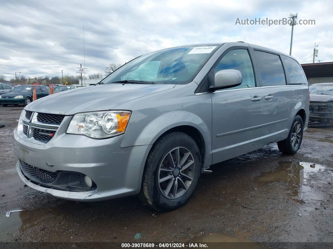 2017 Dodge Grand Caravan Sxt Gray vin: 2C4RDGCG9HR853141