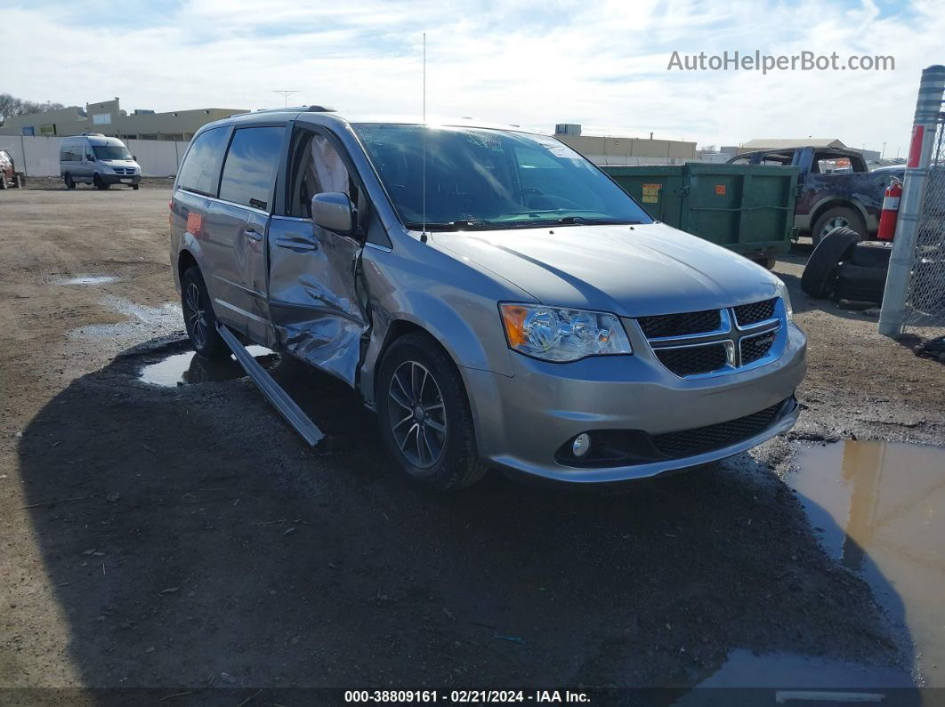 2017 Dodge Grand Caravan Sxt Gray vin: 2C4RDGCGXHR612155