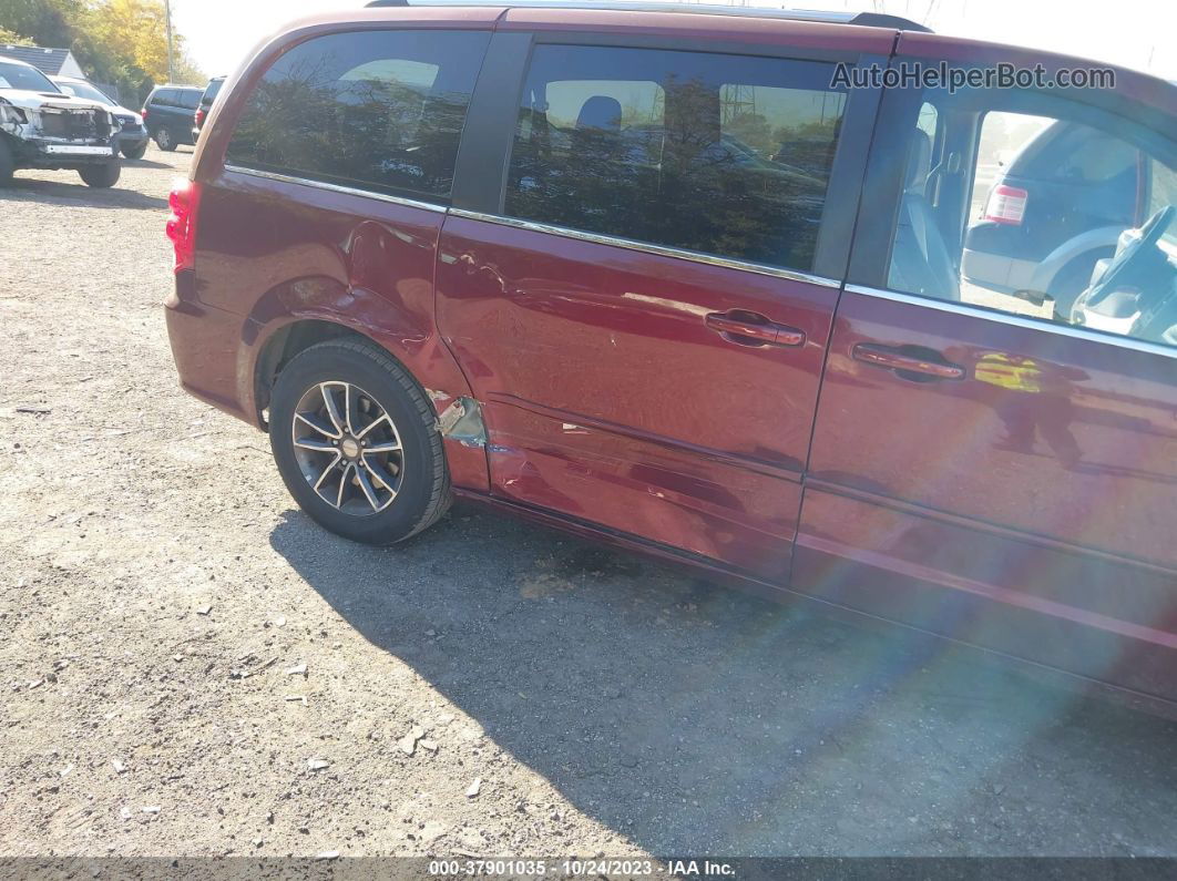 2017 Dodge Grand Caravan Sxt Burgundy vin: 2C4RDGCGXHR617095