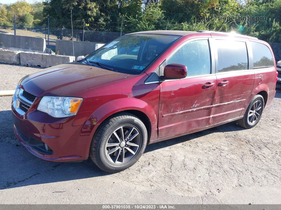 2017 Dodge Grand Caravan Sxt Бордовый vin: 2C4RDGCGXHR617095