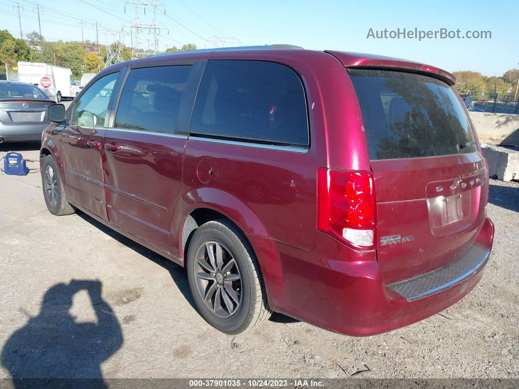 2017 Dodge Grand Caravan Sxt Burgundy vin: 2C4RDGCGXHR617095