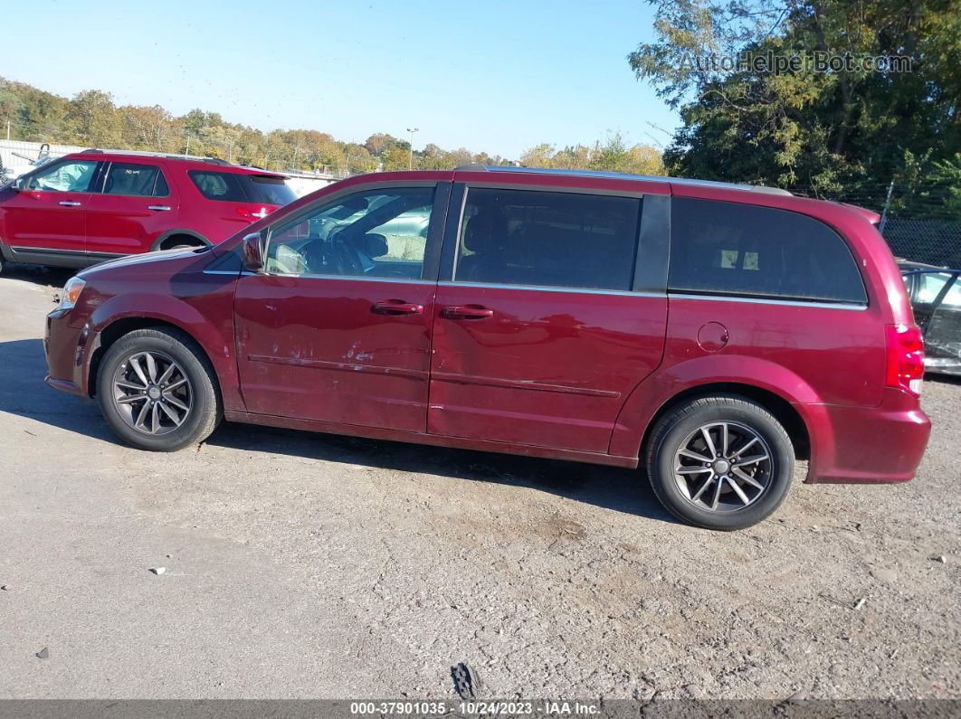 2017 Dodge Grand Caravan Sxt Burgundy vin: 2C4RDGCGXHR617095