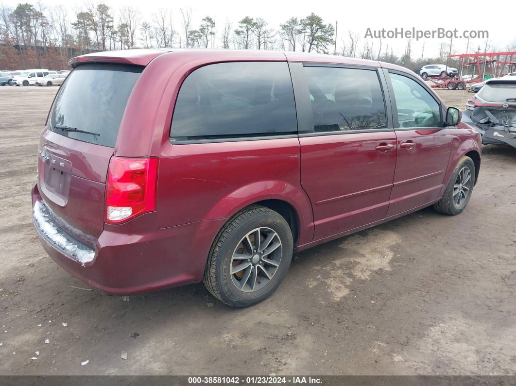 2017 Dodge Grand Caravan Sxt Red vin: 2C4RDGCGXHR662330