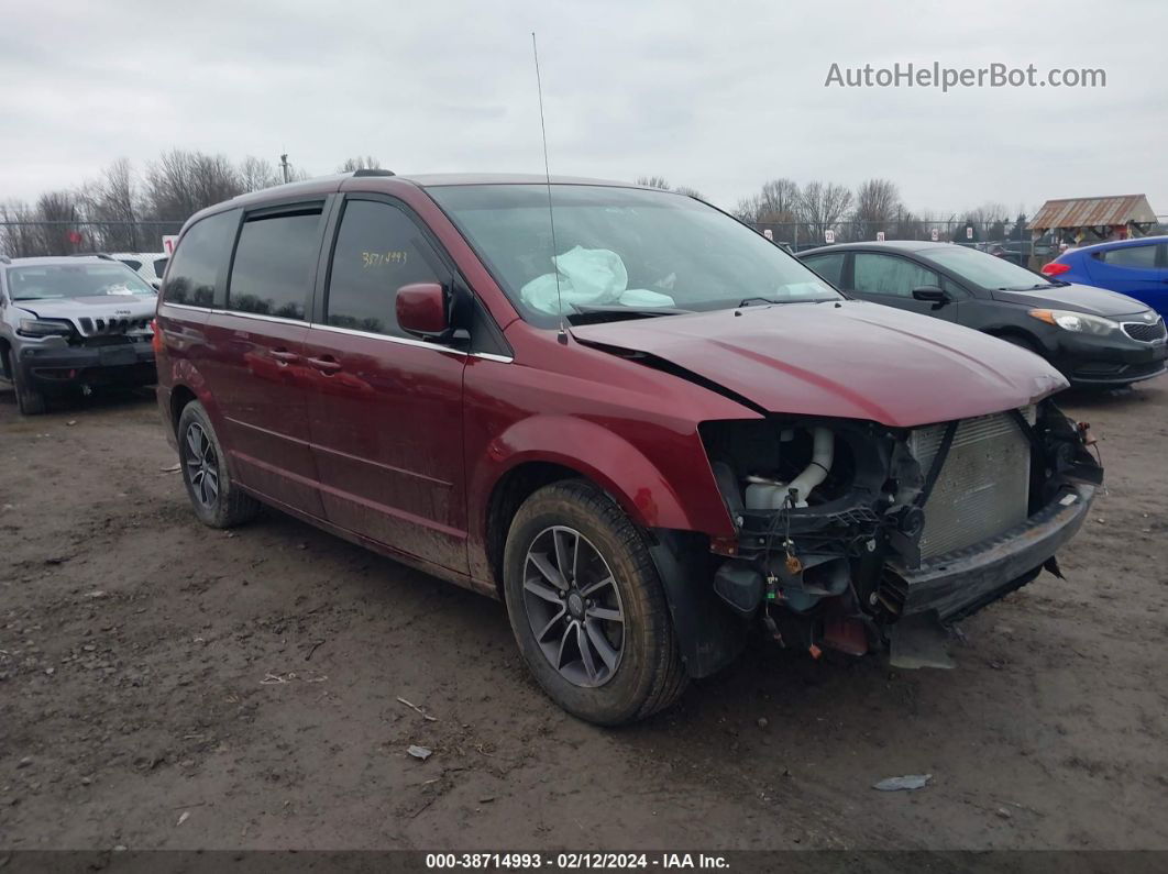 2017 Dodge Grand Caravan Sxt Red vin: 2C4RDGCGXHR696333