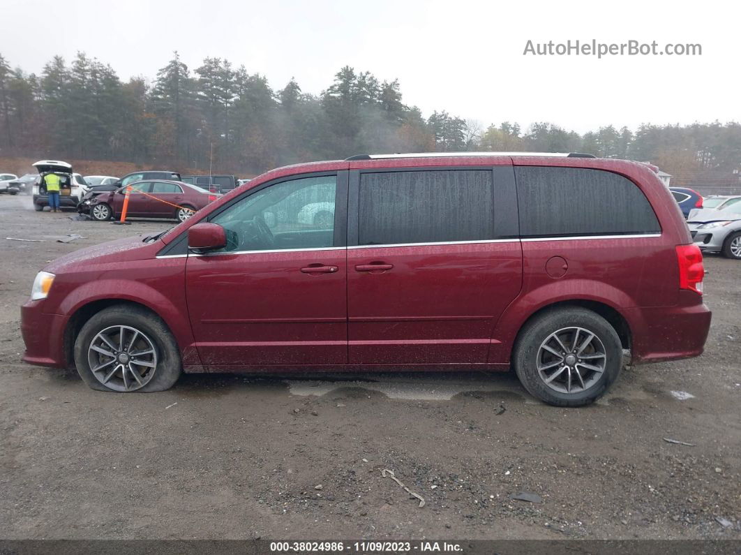 2017 Dodge Grand Caravan Sxt Red vin: 2C4RDGCGXHR717424