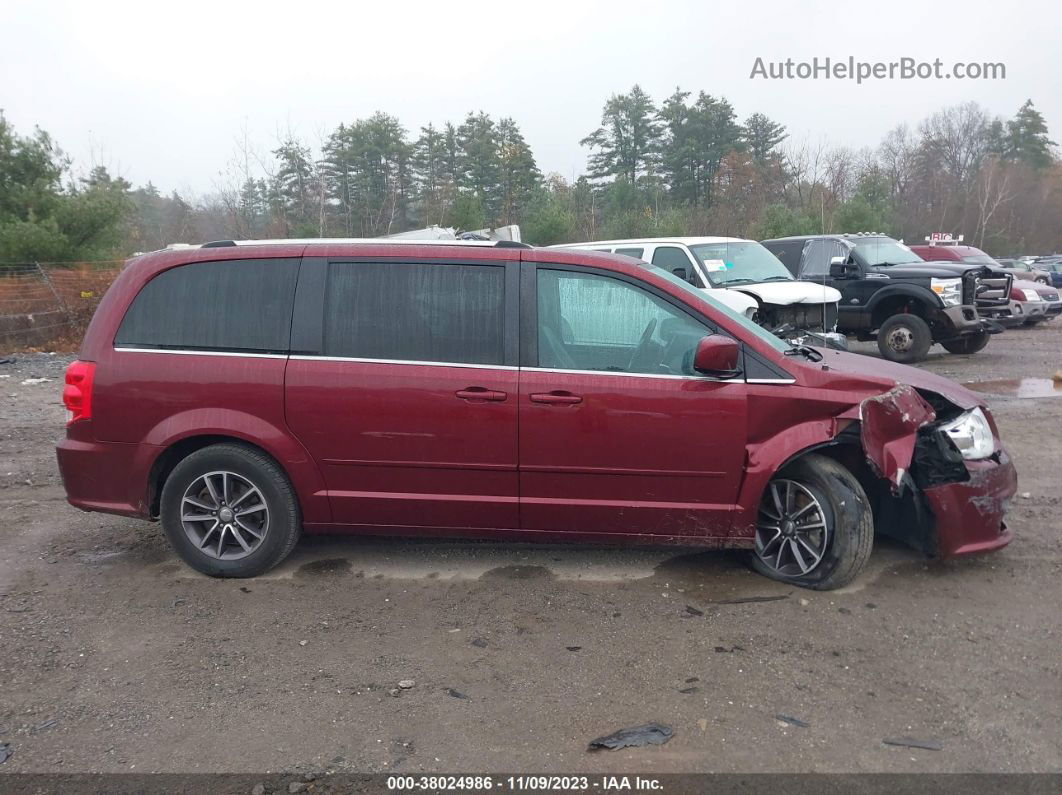 2017 Dodge Grand Caravan Sxt Red vin: 2C4RDGCGXHR717424