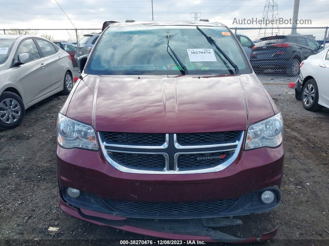 2017 Dodge Grand Caravan Sxt Maroon vin: 2C4RDGCGXHR755400