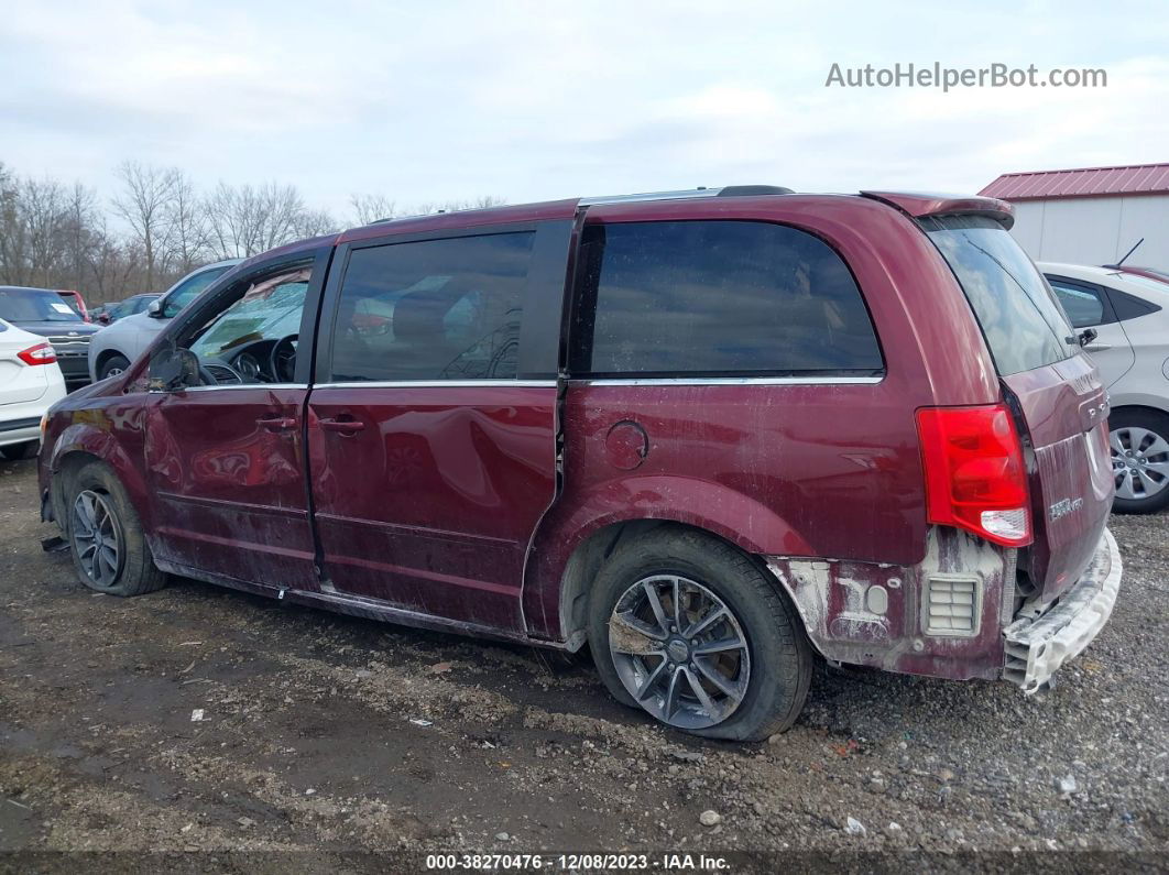 2017 Dodge Grand Caravan Sxt Maroon vin: 2C4RDGCGXHR755400